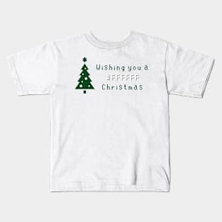 Programmer White Christmas Tree Kids T-Shirt